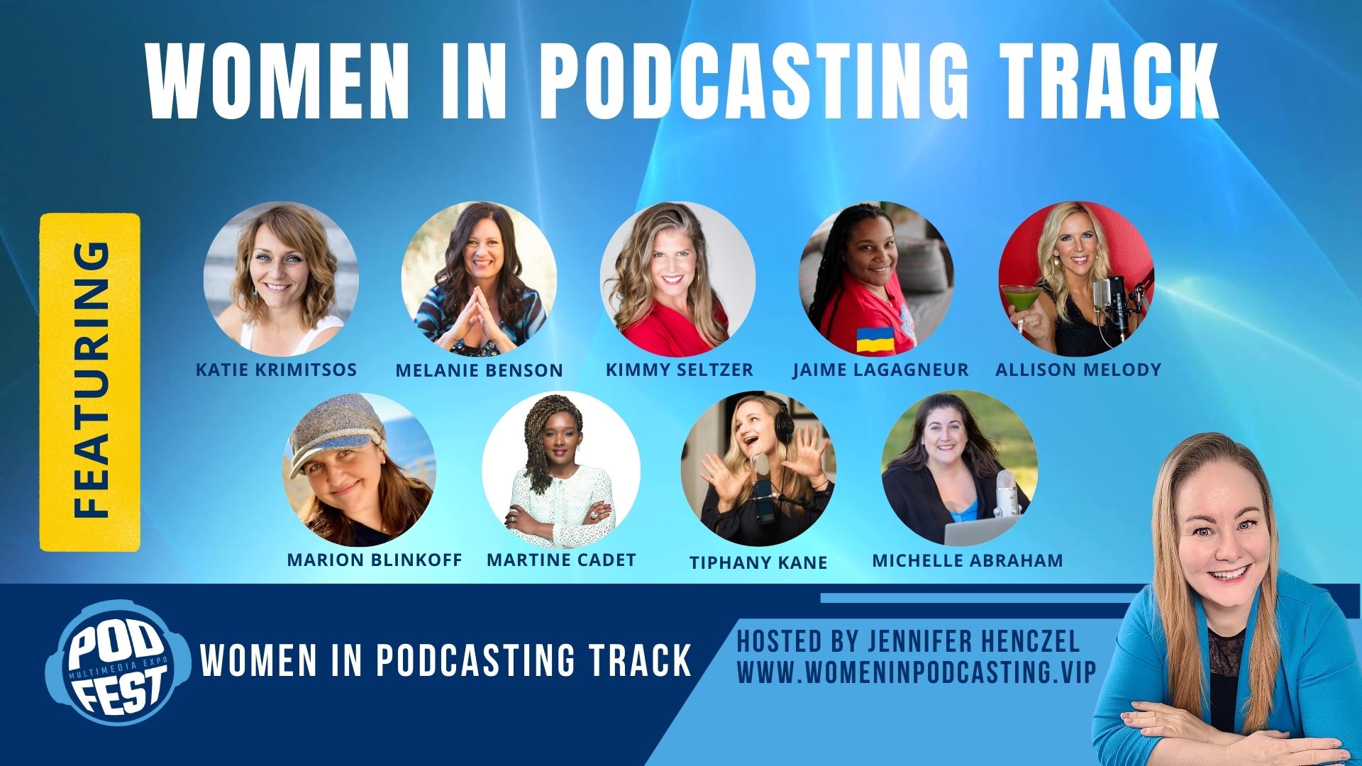 Women in Podcasting Track at Podfest hosted by Jennifer Henczel 